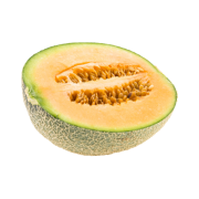 Foto de Producto Melon Cantaloupe sobre fondo blanco Rociani
